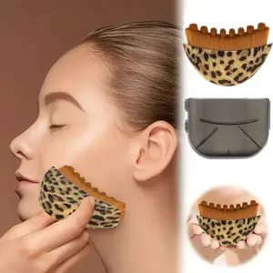 1/2 Pack Lymphatic Contour Facial Brush, Facial Cleansing Instrument for Cleansing, Shaping, Reducing Puffiness, Detoxifying, Lifting, Enhancing Skin Radiance and Absorption