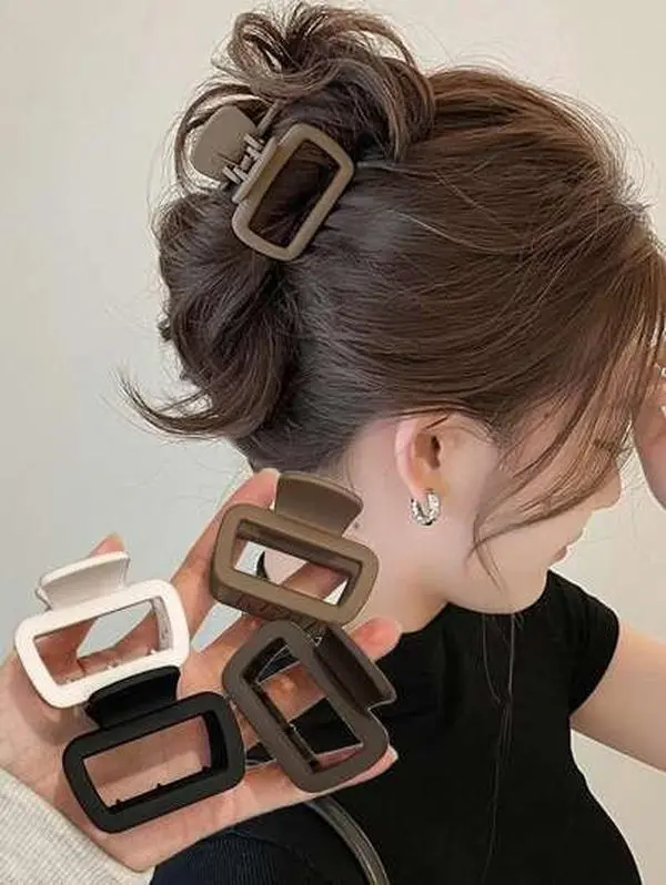 Minimalist Hollow Hair Claw - Cute Clips for Half-Up Styles & Lazy Hairstyles magnets barrettes