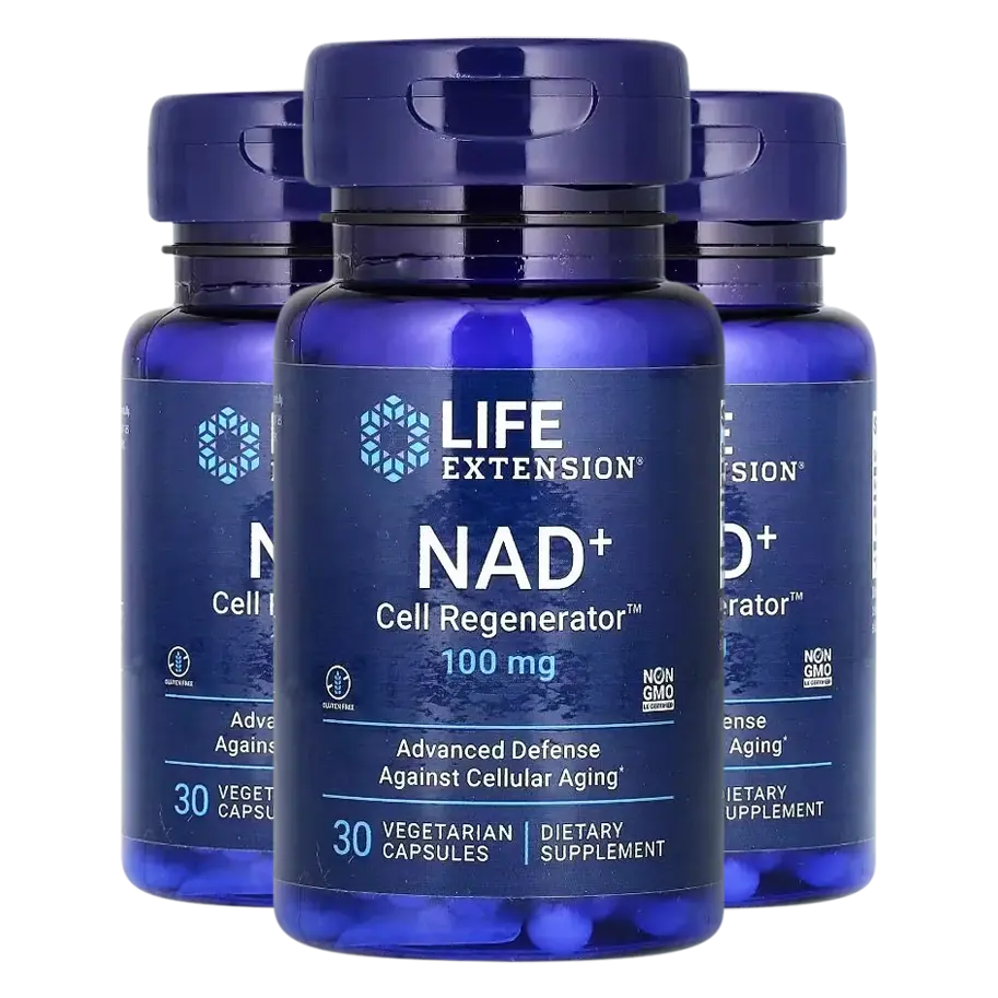 NAD+Cell Regenerator, Anti Aging supplements,with nicotinamide riboside,promot energy, cell health,longevity, fight fatigue,30 Capsule,Life Extension