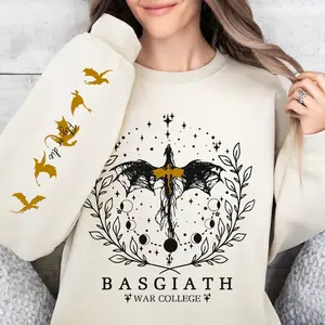 Fourth Wing Sweatshirt, Basgiath War College, Dragon Rider Hoodie and Sweater; T-shirt