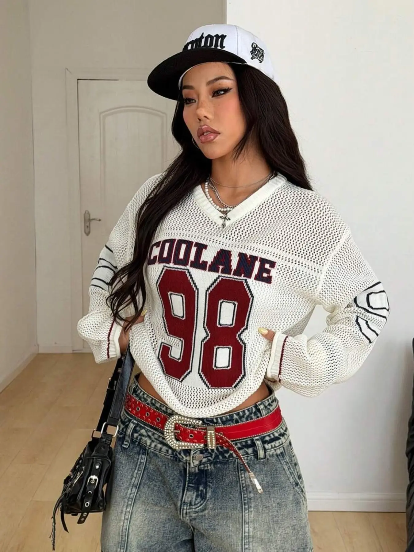 Women's Long Sleeve Casual Loose-Fitting Oversize Oversized Top Jersey Colorblock Pullover, Sporty Elegant Colorblock Design, Comfortable Daily Wear, Trendy Street Style, Streetwear, Womenswear
