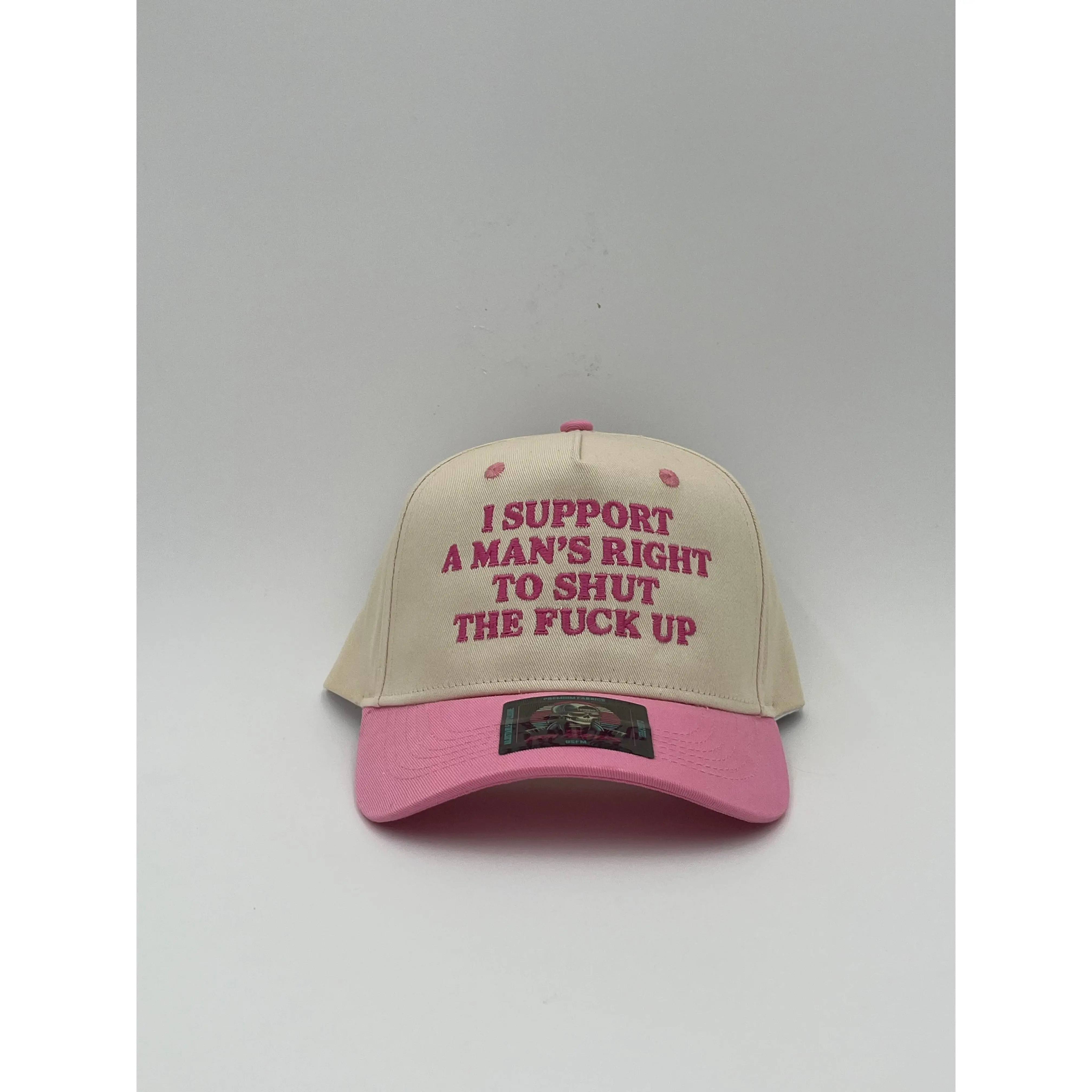 I Support A Mans Right To Shut The F Up Hat | Premium Snapback Adjustable Trucker Hat for Women
