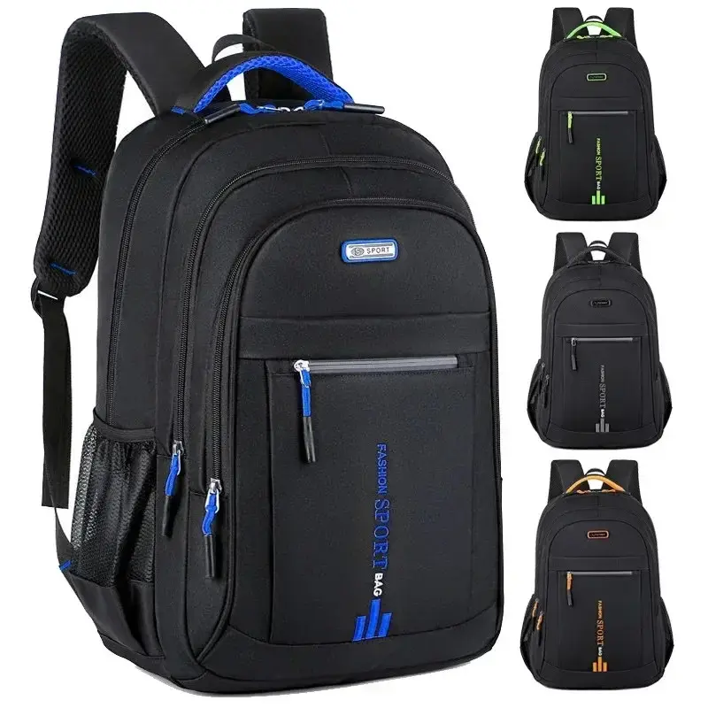 2025 New Men's Oxford Waterproof Backpack Business Laptop Bag Casual Travel Backpack High School Student Rucksack