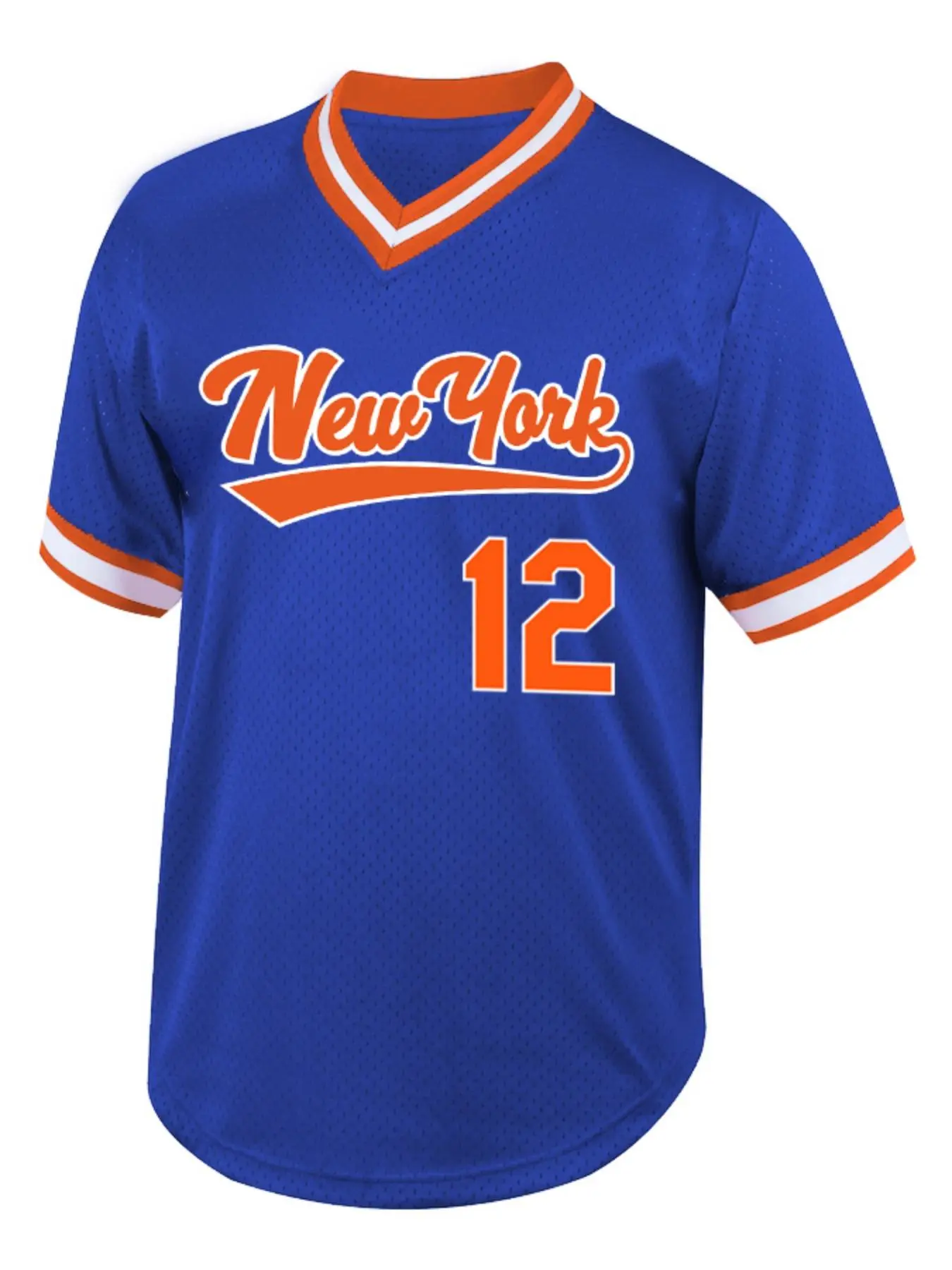 Men's Striped Trim Letter & Figure Patched Short Sleeve Baseball Jersey, Casual Sports Jersey, Loose Breathable V Neck Top, Men's Clothes for All Seasons, Breathable Sports Tops, Sportswear For Summer