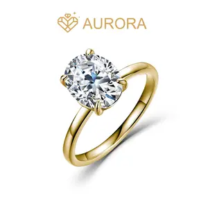 【#222 Avelyn】3.0 Carat Oval Moissanite rings Engagement Wedding Anniversary gift Jewelry Synthetic Moissanite