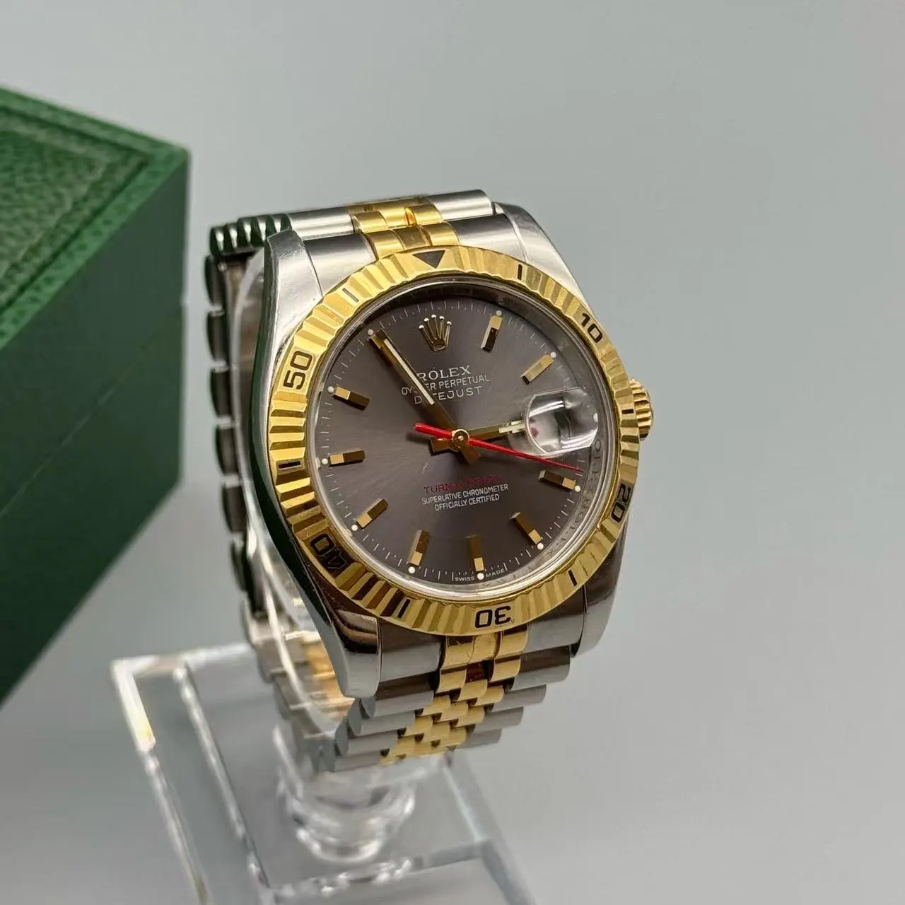 Pre-Owned Vintage Rolex Datejust 116263 Automatic Watch - 36mm 2-Tone, 2005 Full Set