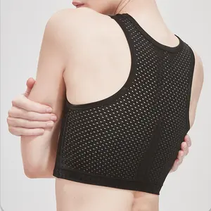4PCS VibeFit 2026 New Mesh Chest Binder for Transgender FTM Binder Breathable and Strong Compression Tomboy Tank Top Womenswear