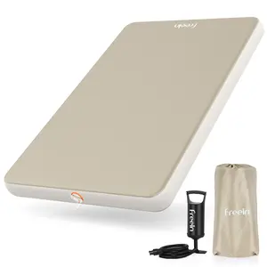 Freein Inflatable Camping Sleeping Pad - Lightweight 10LBS with Pump for Tent/Camping/Car/Home Guest Bed 76”x51”x4”