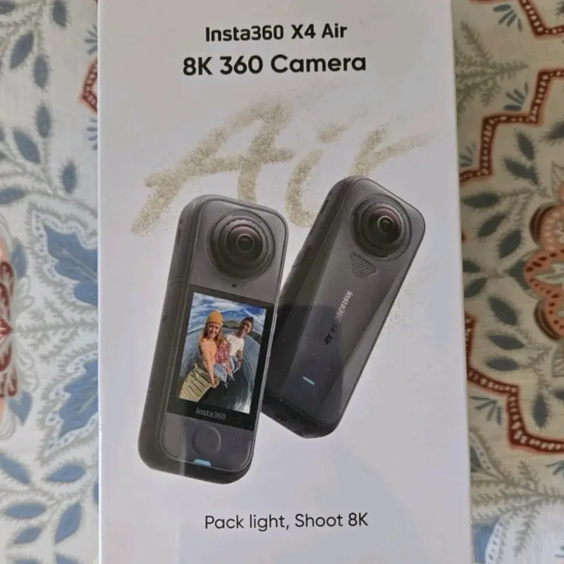 Brand NEW Insta360 X4 Air - Lightest 8K 360 Action Camera, Portable Travel Camera, Wearable Video Recorder with Accessories