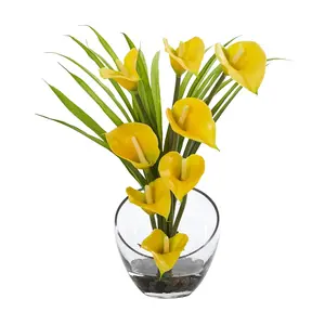 Calla Lily & Grass Artificial Arrangement by Nearly Natural