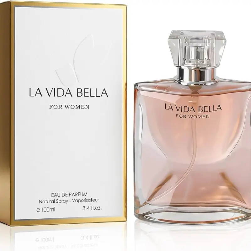 La Vida Bella Perfume for Women – 3.4oz/100mLEau de Parfum Spray | Floral & Sweet Fragrance with Notes of Iris, Patchouli, Vanilla, and Spun Sugar
