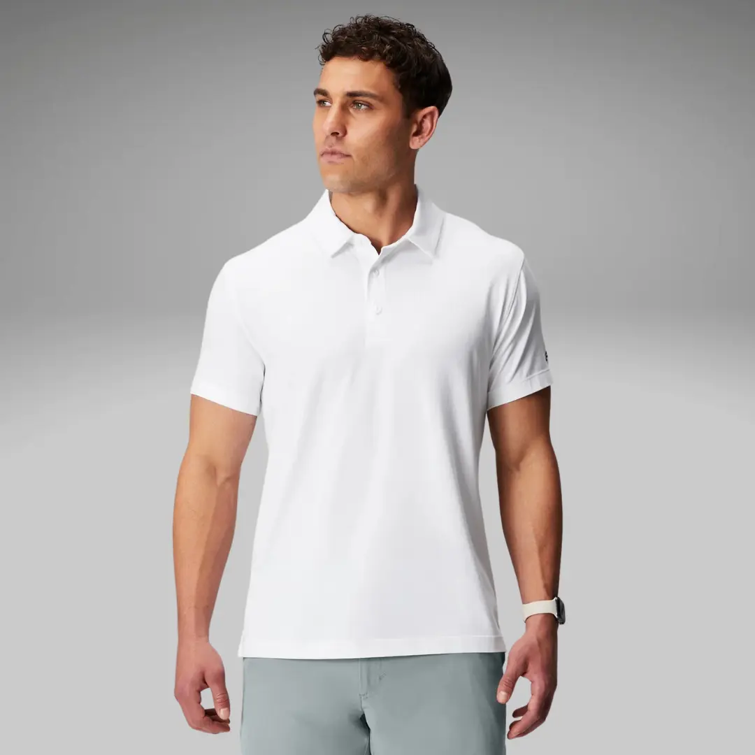 Fabletics Men's The 24-7 Polo - Breathable and Soft Cotton Fabric shirts  men
