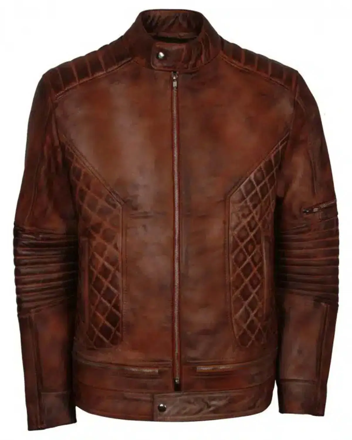 MotorCycleJackets Brown Distressed Iconic Vintage Leather Jacket