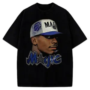 Penny Hardaway T-Shirt Young Penny Custom Graphic Tee Casual Menswear