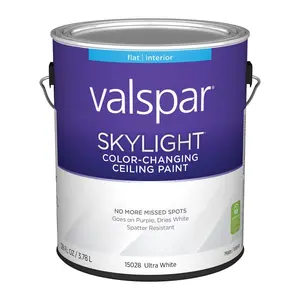 Valspar  1 gal Color Changing Ceiling Paint, White - Pack of 4