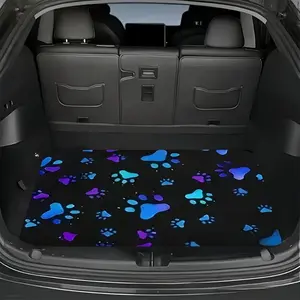 ‌Waterproof Car Trunk Mat 75x100cm Multicolor Floral All Weather Cargo Liner Durable Rear Trunk Mat Easy Clean Vehicle Interior Accessories Universal Fit Most Car Models SUV Truck Van‌