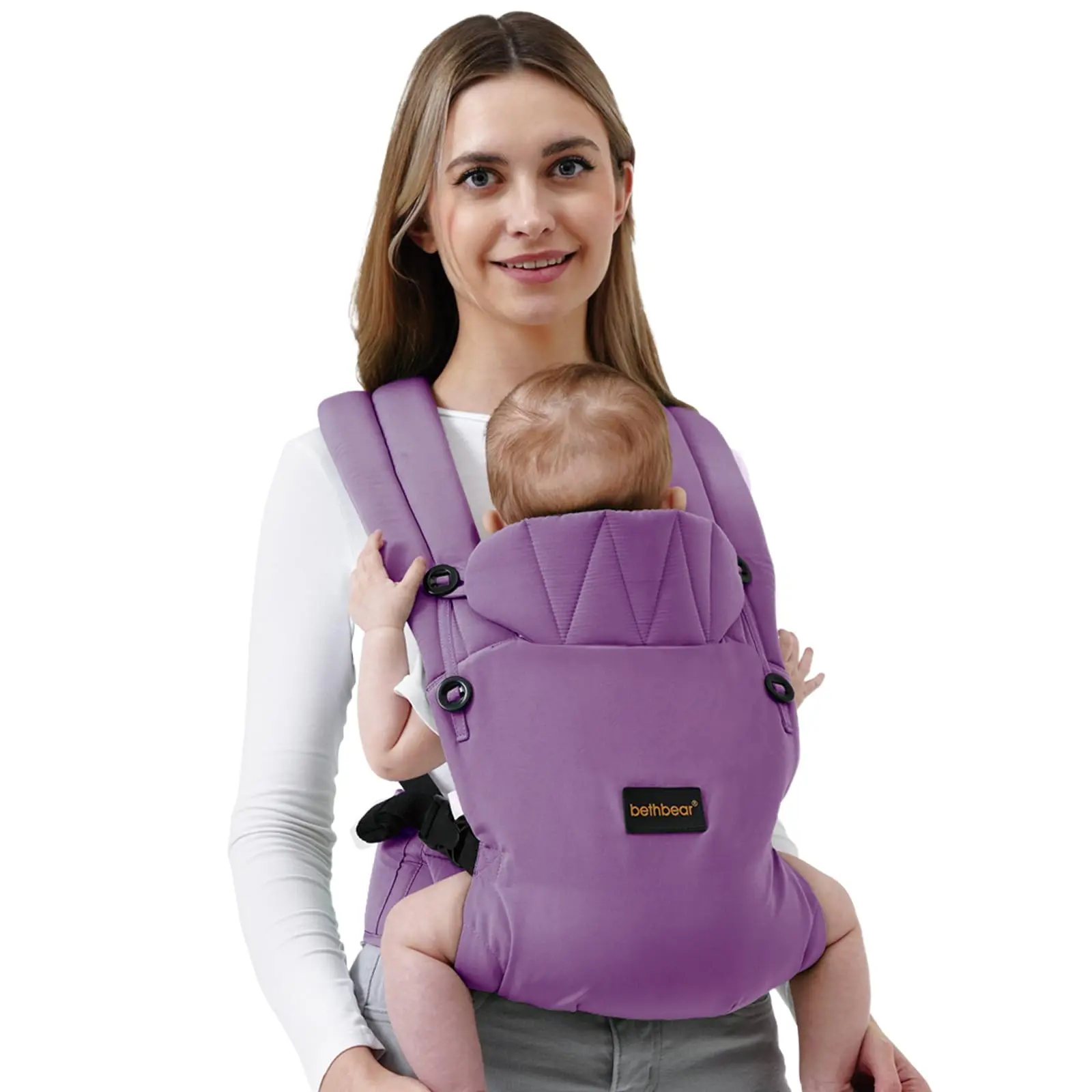 Stylish Baby Wrap Carrier Sling - Durable & Tear-Resistant, 360° Support, Adjustable Fit, Supports Baby’s Natural Sitting Position, Ideal for Travel & Daily Errands