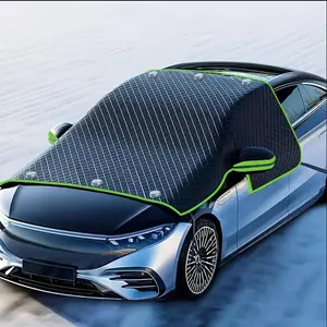 Universal Vehicle Windshield Cover Durable Oxford Fabric Snow Ice Shield UV Protection Frost Guard Weatherproof Car Accessory For Winter Driving And Daily Parking
