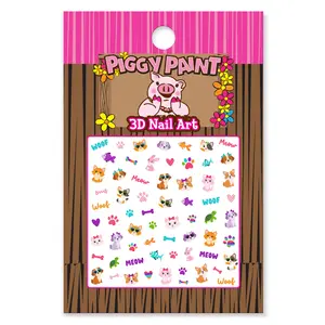 Piggy Paint Playful Pets Nail Art for Kids - Customizable Nail Art with Pet Designs and Colors