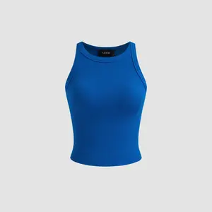 Cider [3 colors, size 2-10] Cotton-blend Round Neckline Solid Tank Top SummerWins