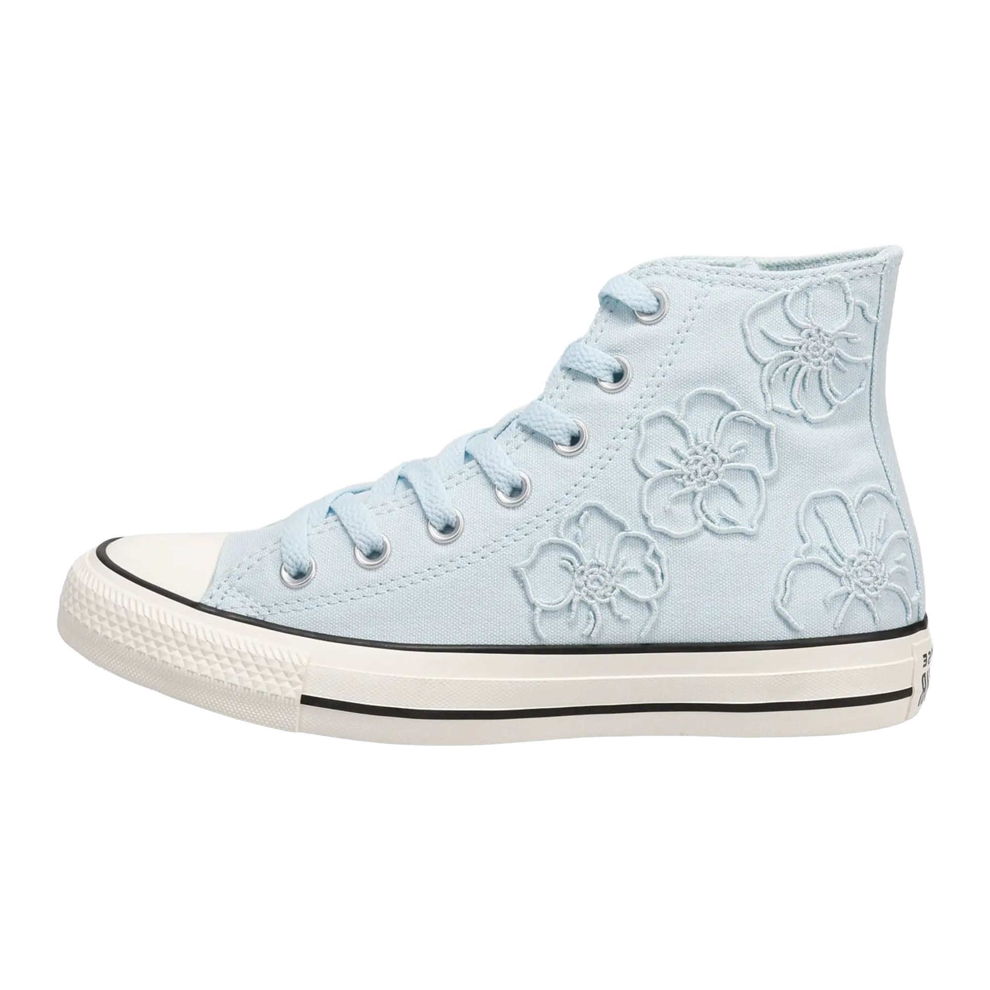 All-Star Premium Embroidered Flowers High-Top "Light Blue" A21409F