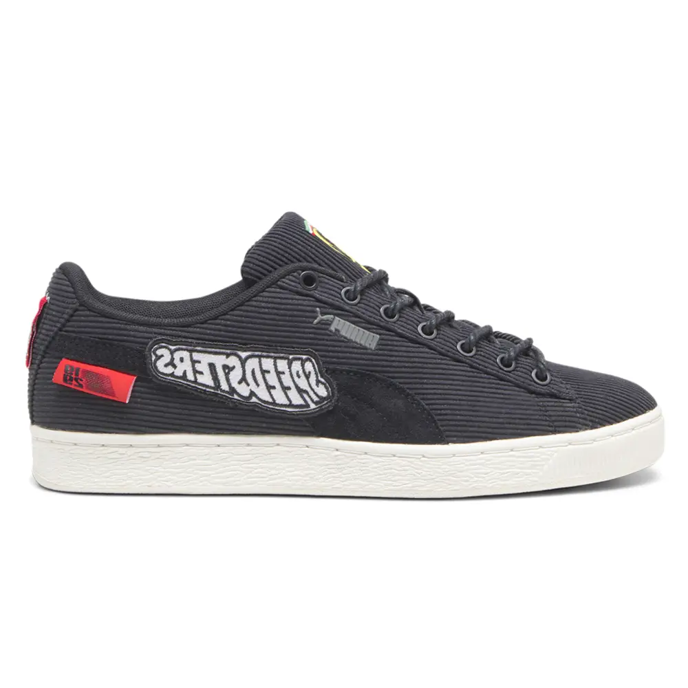 PUMA Mens Scuderia Ferrari Clyde Garage Crews Lace Up Sneakers Shoes Casual - Black