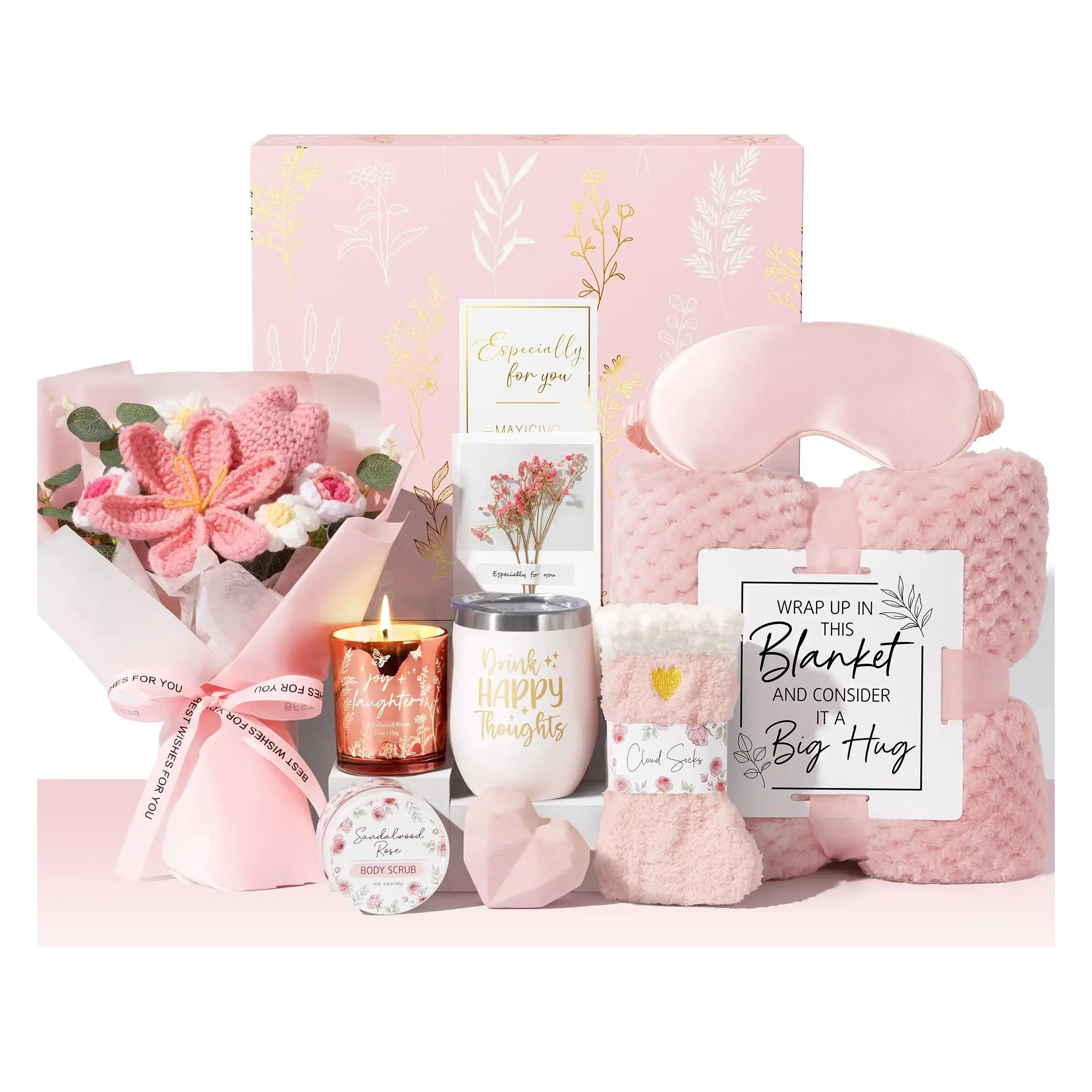 Birthday Gift for Women – Self Care Package Get Well Soon Gift Baskets, Thinking of You Sympathy Spa Gift Set Unique Gifts for Women Mom Sister Grandma Friends
