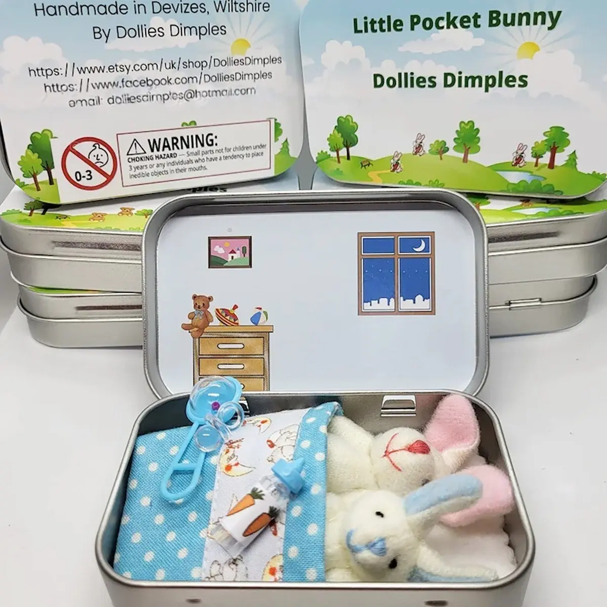 New Easter Bunny Pocket Iron Box, Perfect Easter Gift, Durable Metal Storage Container, Ideal for Egg Hunts & Party Favors, Versatile Use
