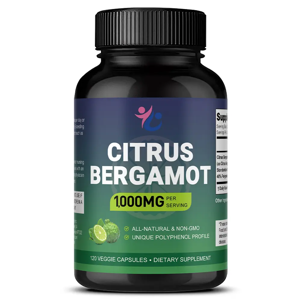 Citrus Bergamot Health Supplement,Supports Cardiovascular Health and Immune Health,120 Capsules