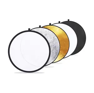 Etekcity Multi-Disc Photography Light Reflector, Collapsible with Bag - Translucent, Silver, Gold, White, Black for Camera/Smartphone