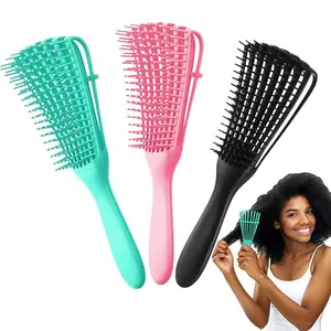 LMMAKE 1Pc Hair Comb Detangling Brush Scalp Massage Hair Brush Detangler Brush For Curly Hair Thick Hair Octopus Hairbrush Women Men Salon, Hair Brush,Comb, Hair Tools, Hair Products And Accessories For Barber Salon Beauty Travel Essentials