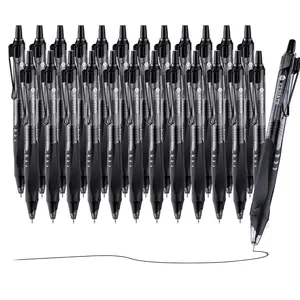 STAGEEK 12/24 Pack Black Gel Pens, Quick Dry Black Ink Pens, 0.5mm Fine Point Retractable Smooth Writing Pens for Journaling, Writing, Business Gel Pen for Office School & Home Supplies(Black,Blue)