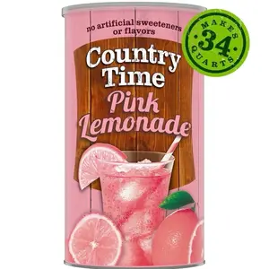 Country Time Pink Lemonade Naturally Flavored Powdered Drink Mix 5.16 lbs No Artificial Sweeteners or Flavors Makes 34 Quarts
