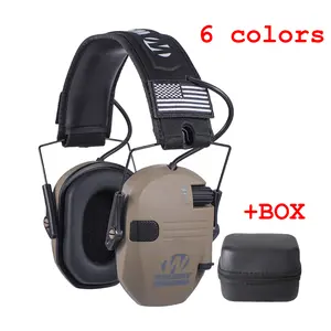Adjustable Tactical Ear Muffs, Ear Protectors, Ear Defenders for Outdoor Shooting, Walkers Noise Reduction Headset, Adjustable Over-Ear Design, Ideal for Sports & Hunting
