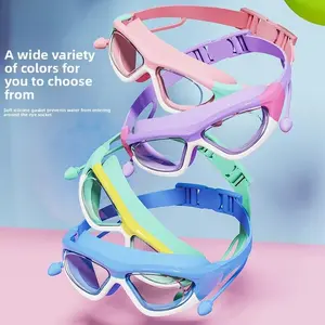 Kids’ Swim Goggles with Anti-Fog & Leak-Proof Seal | Soft Silicone Frame + Built-in Earplugs | Coach-Recommended