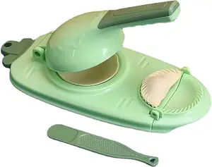 2-in-1 Dumpling Maker & Empanada Press – Manual Pastry Mold for Dumplings, Ravioli, Pierogi, Hand Pies & More – Easy Wrapper Machine (Green)