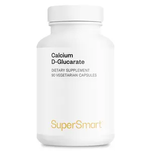 Supersmart - Calcium D-Glucarate 1500 mg Per Day - Antioxidant & Detox Supplement | Non-GMO & Gluten Free - 90 Vegetarian Capsules