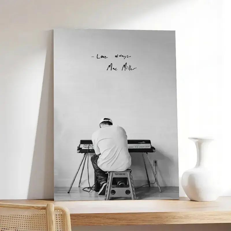 [No Frame] Mac Miller Poster, Self Care Album Cover Canvas, Music Gifts, Hip Hop Print, Album Cover Poster, Rapper Posters, Mac Miller Wall Art Decor Photo Decoration