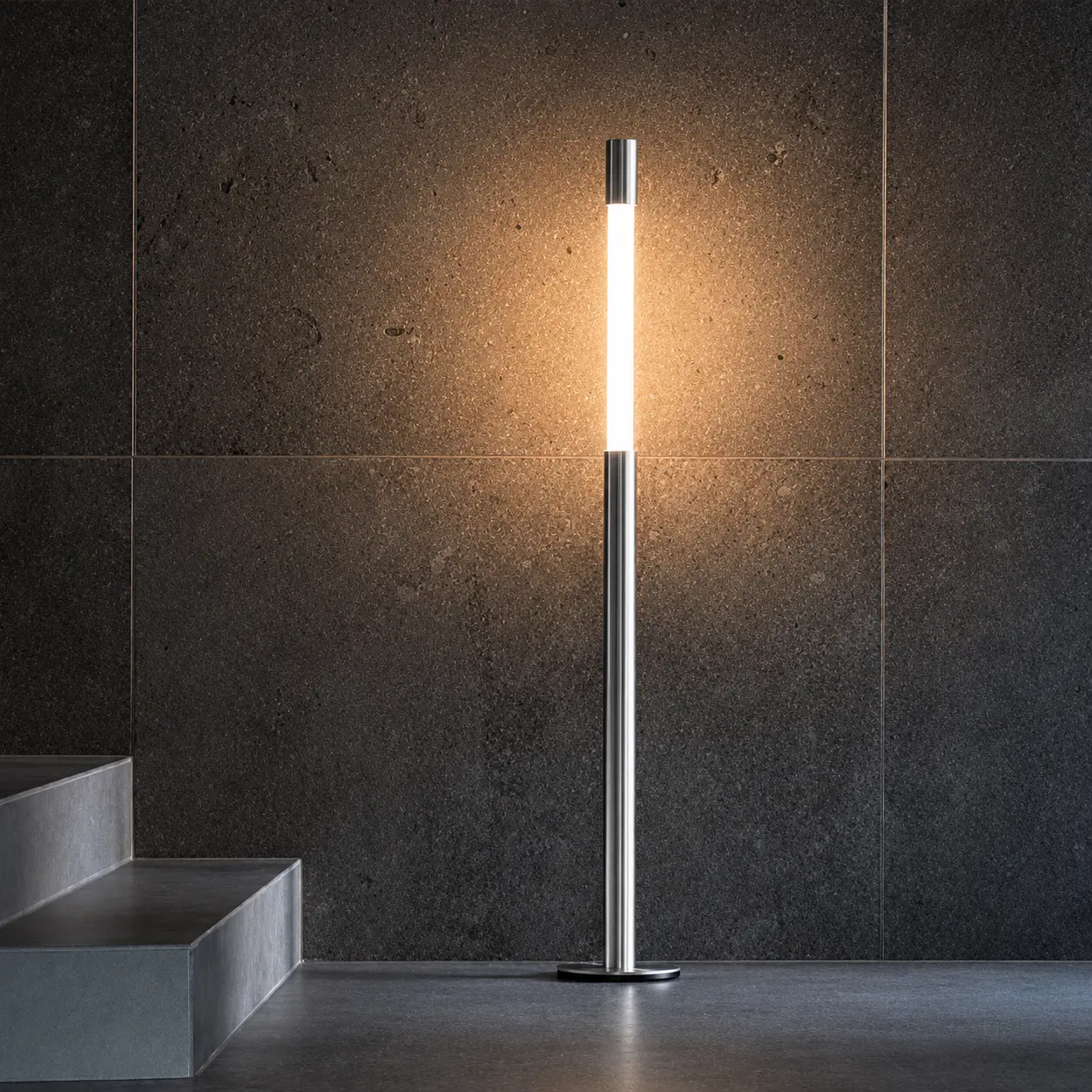Modern Minimalist Aluminium Telescopic Floor Lamp - LED Linear Slide Light with 3 Color Temperatures, Dimmable, Telescopic Height Adjustment (Up to 53 Inches), Eye-Care Indoor Light for Living Room, Bedroom, Reading, Studying, Led Lights Bedroom, Lights F