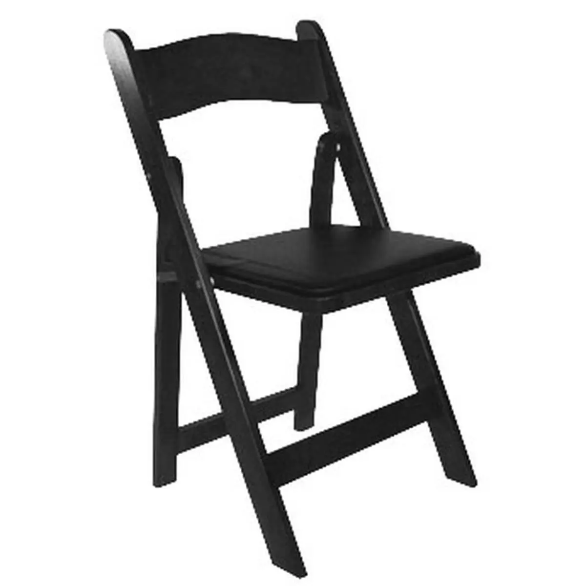 American Classic Black Wood Folding Chair (A-101-BK-4) - 30.5 in. 4-Seat Folding Chairs Bundle Set, Commercial Indoor Furniture, Bundle Set Folding Chairs