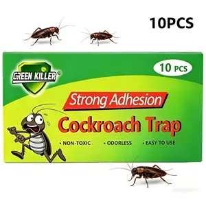 Family & Pet Safe Roach Traps with Pre-Baited Multi-Entry Design, Ultra Strong Adhesive That Lets No Pests Escape, Simple Peel-&-Place Setup, Mess-Free Disposal, Ideal for Home, Apartment & Hotel Insect Control