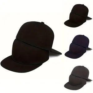 Unisex Solid Color Back Sealed Hip Hop Hat Outdoor Sport Sunscreen Leisure Hat Spring Autumn Travel Tourism Beach Vacation