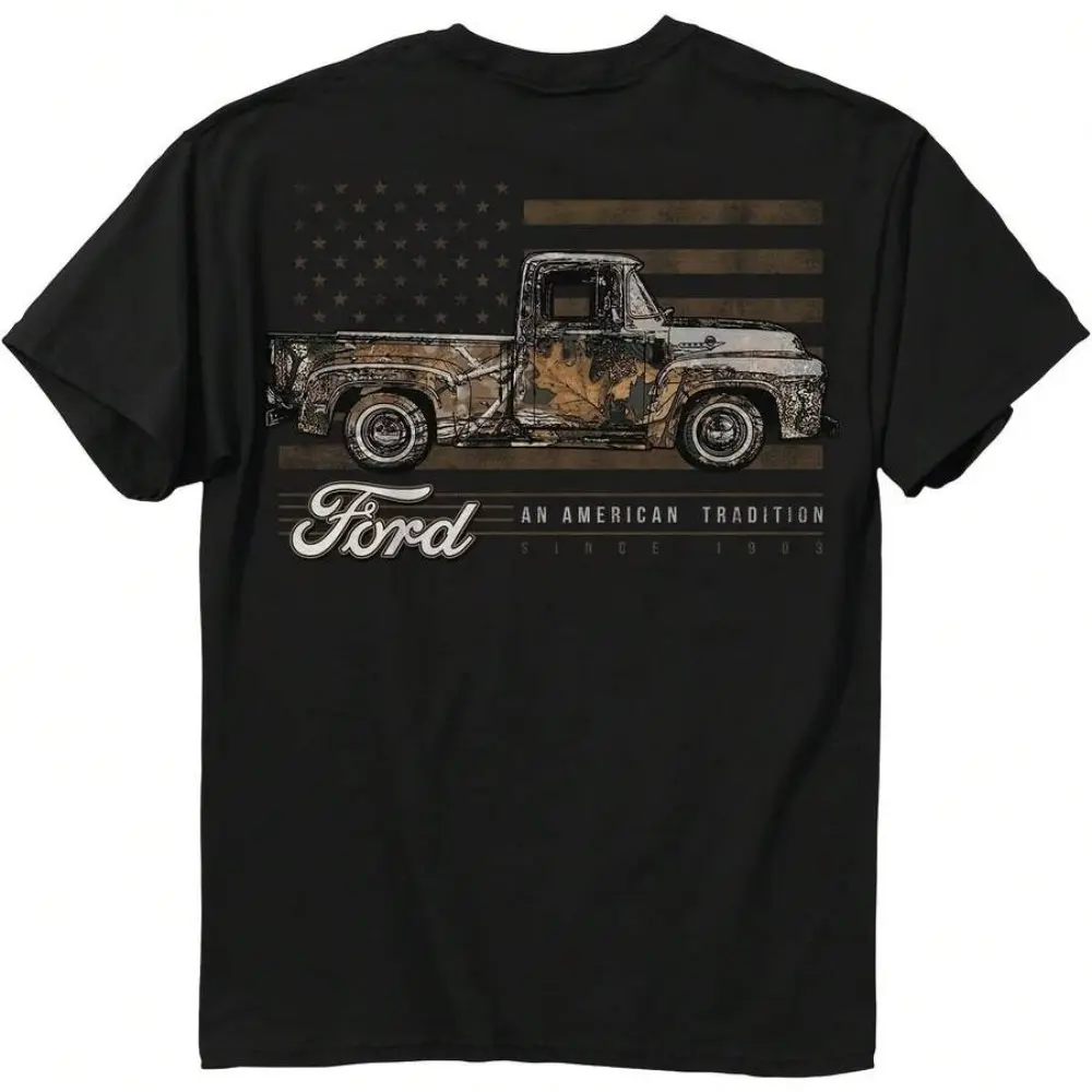 Vintage Ford Truck Tee – Classic American Pickup Shirt for Car Shows, Road Trips, Father’s Day & Birthday Gifts