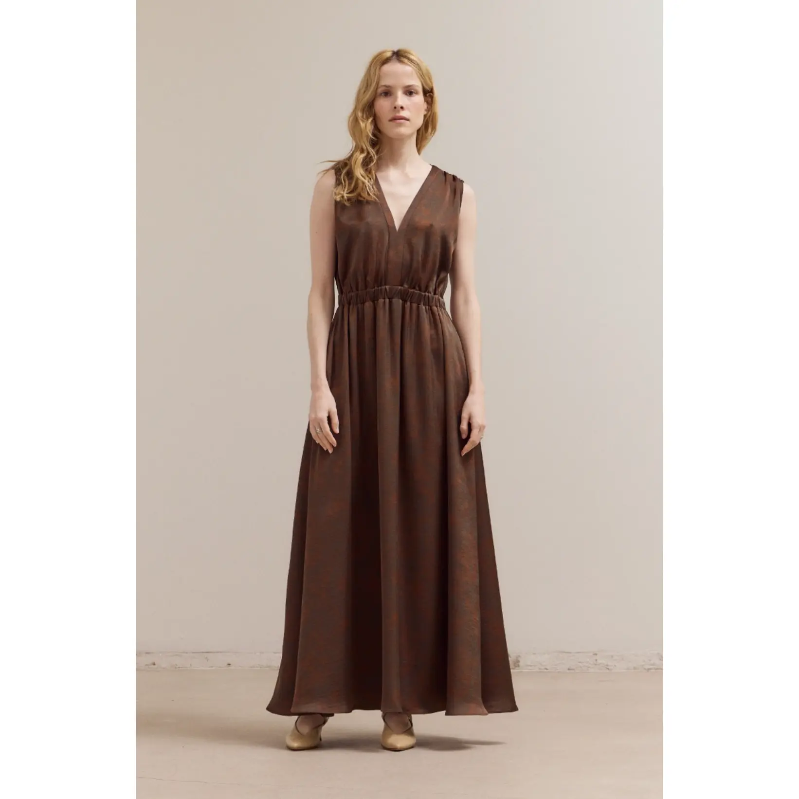 Heather Bronzed Satin Dress Heather Bronzed Satin Dress