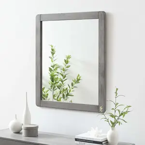 Modway Georgia Wood Mirror in Gray Modway Georgia Wood Mirror in Gray