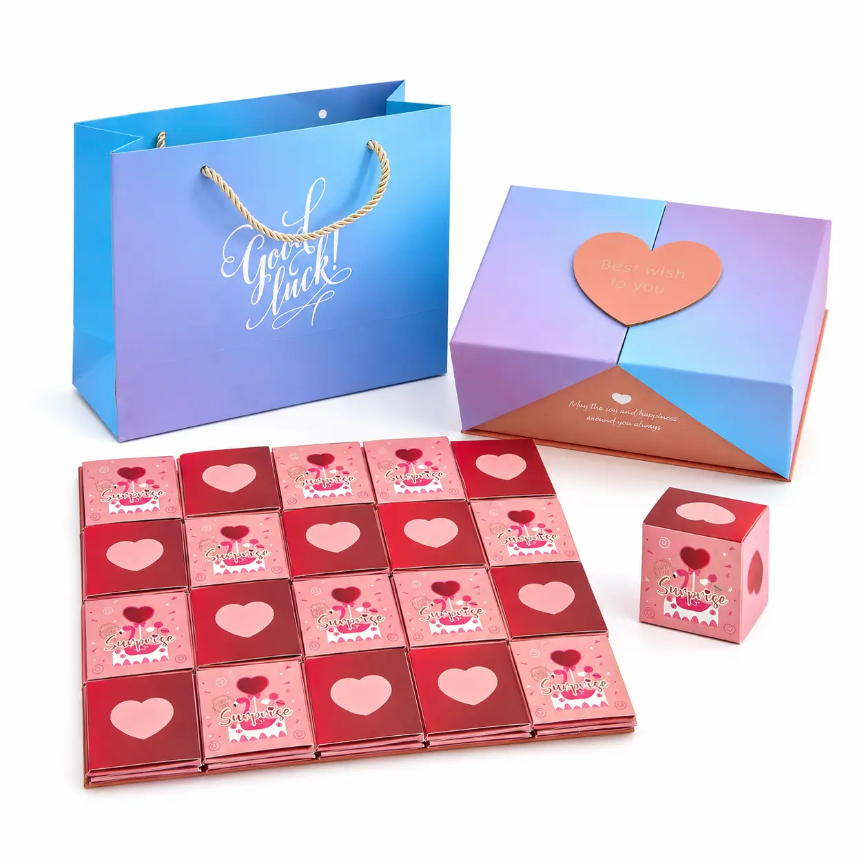 YShomy 16-Bounces Fun and Exciting Folding Bouncing Envelope with Confetti, Pop-Up Box, Luxury Party Gift Box for Christmas, Birthday (No Cash Included)