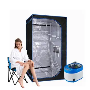 Portable Steam Sauna for Home with 4L 1500W Steamer, 9-Level Remote Control, Foldable Chair & Extra-Large Tent (3.1’ x 3.1’ x 5.5’ 80X80X140CM) – Personal Sauna Box for Relaxation and Comfort