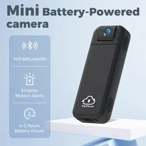 [FlyCloud Seven] 1080P Mini WiFiCamera with 180°RotatableLens,Long Battery Life5Hours,Support TF Card&APHotspot,Portable Wireless Home Security Camera for Pet Baby Monitoring,Vlog Recording,Sports&Indoor Surveillance