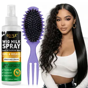 Wig Milk Spray 2 in 1 Leave-In Conditioner for Hair Wigs & Detangler - Moisturizing , Defines, Hydrate For All Hair Types Coconut Oil Aloe Extract