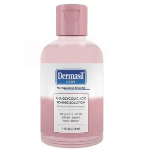 Dermasil AHA Glycolic acid toning solution 4oz Skincare Skin Repair Comfort Exfoliate Smoother